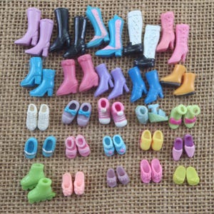 Vintage Polly Pocket-poppenschoenen Lot van 25 paar rolschaatsen P39
