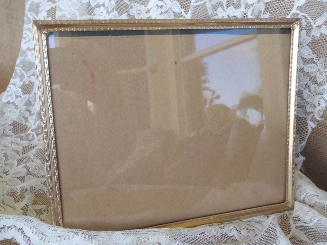 Vintage Etched Ornate Gold Metal Picture Shabby Picture Frame 8 X 10 - Etsy