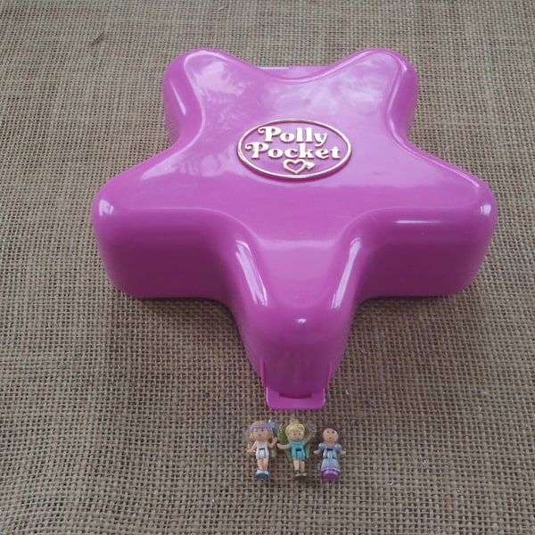Vintage Bluebird Polly Pocket 1993 Fairylight Compact - Complete W1
