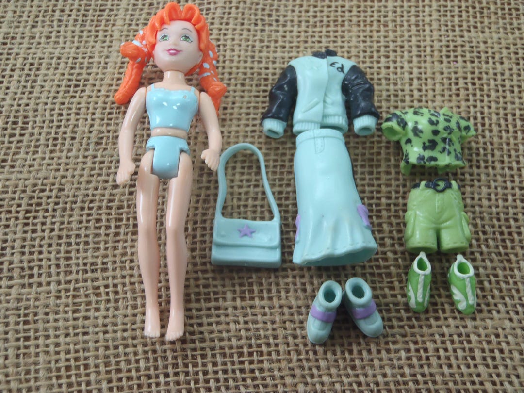 Vintage Polly Pocket 1999 School Cool Lea Doll Set D71