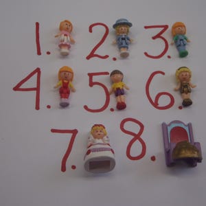 Vintage Bluebird Polly Pocket 1990 Figures Dolls Group 3 - You Pick