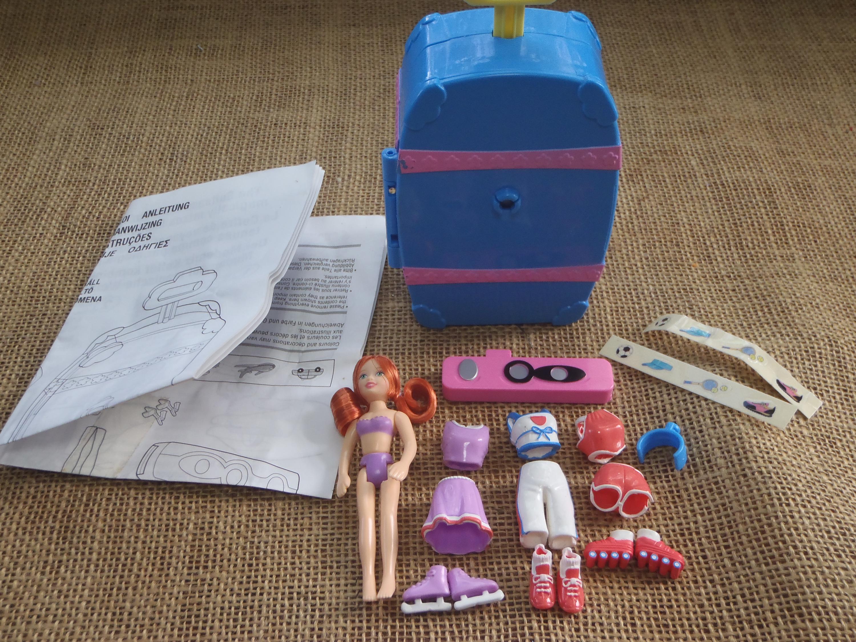 Vintage Polly Pocket 2003 Dial Suitcase Surprise Lea Doll Set Z27