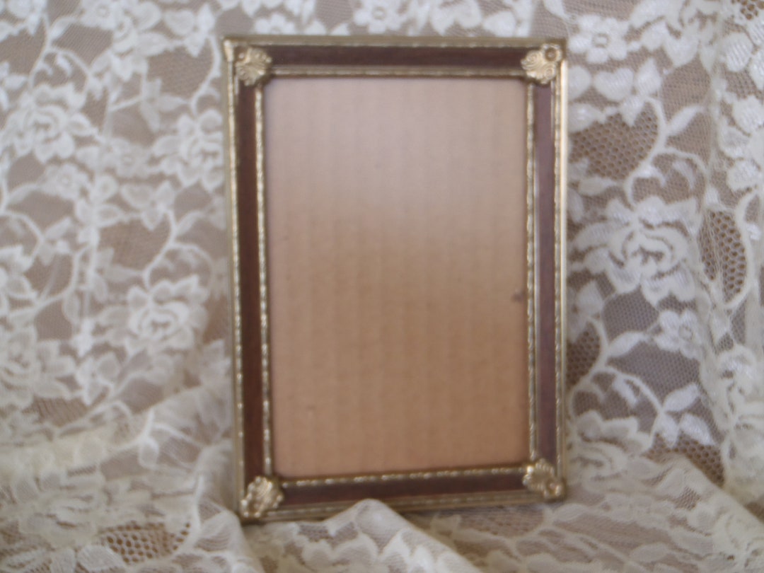 Vintage Ornate Gold Filigree Metal Picture Shabby Frame 5 X 7 I - Etsy