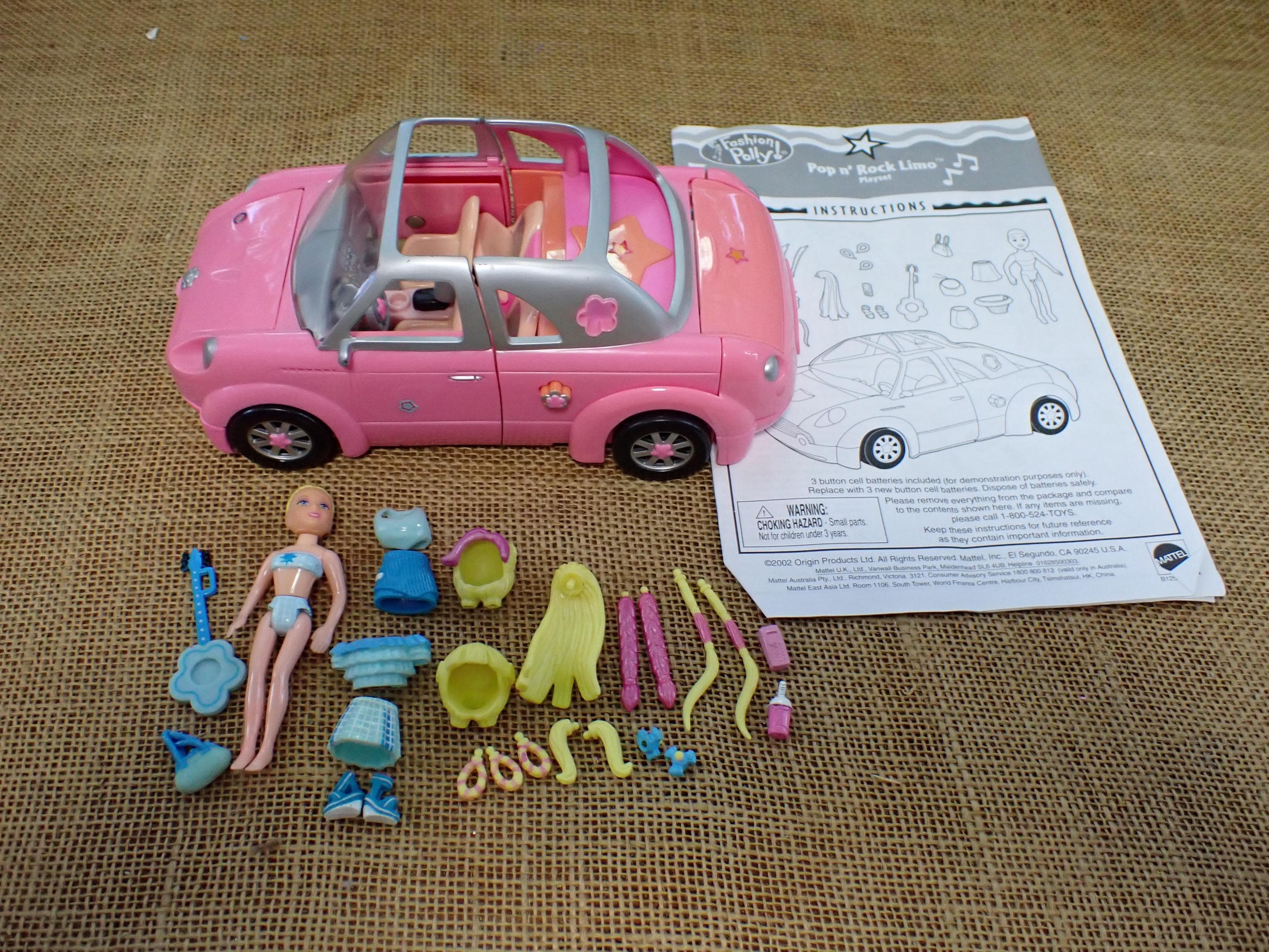 Vintage Polly Pocket 2003 Rock & Pop Pink Limousine Limo Set J - Etsy