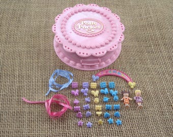 Vintage Bluebird Polly Pocket 1994 Compleanno Sorpresa Compatta - Completa