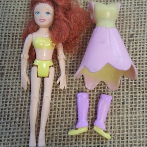 Vintage Polly Pocket Jointed Legs & Arms Articulated Doll Gymnast Dancer Set I26 zdjęcie 2