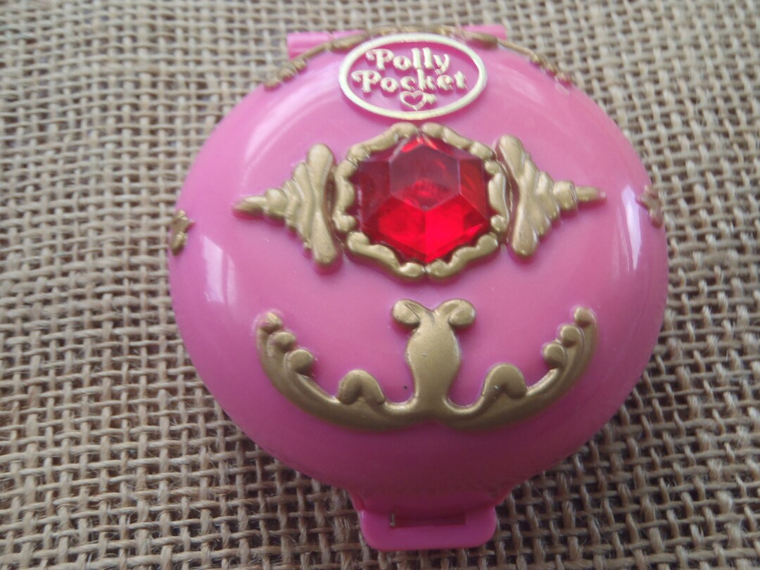 Lot Polly pocket mini 1992 jeweled sea diamant blue et Polly