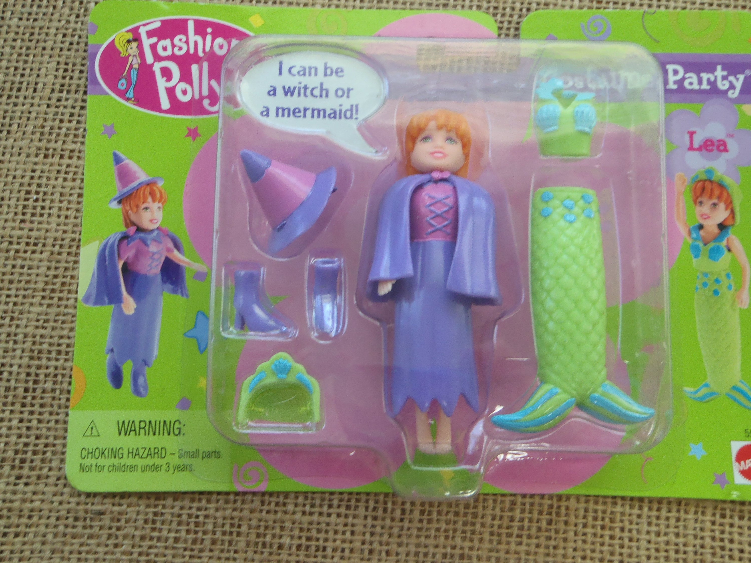 Vintage Polly Pocket Costume Party Lea Witch Mermaid Doll New in