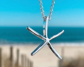 New Starfish Pendant Necklace Fast Shipping