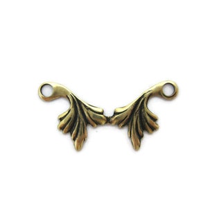 Brass Two Leaf Connector (2 pieces) , Made in the USA