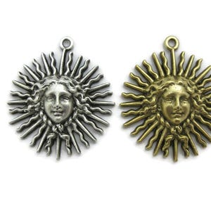 Star Burst Medusa Pendant Casting , Made in the USA