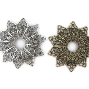 Brass Vintage Design European Floral Design Filigree