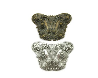 Brass Vintage Design Large Ornate Butterfly , Made in the USA