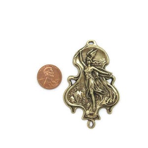 Brass Goddess Athena Plaque , Made in the USA image 5