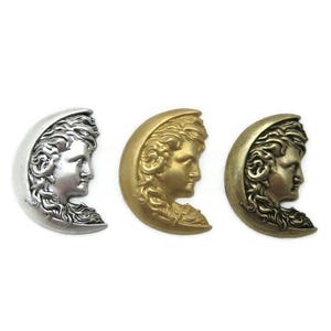 Brass Vintage Design Moon Maiden , Made in the USA