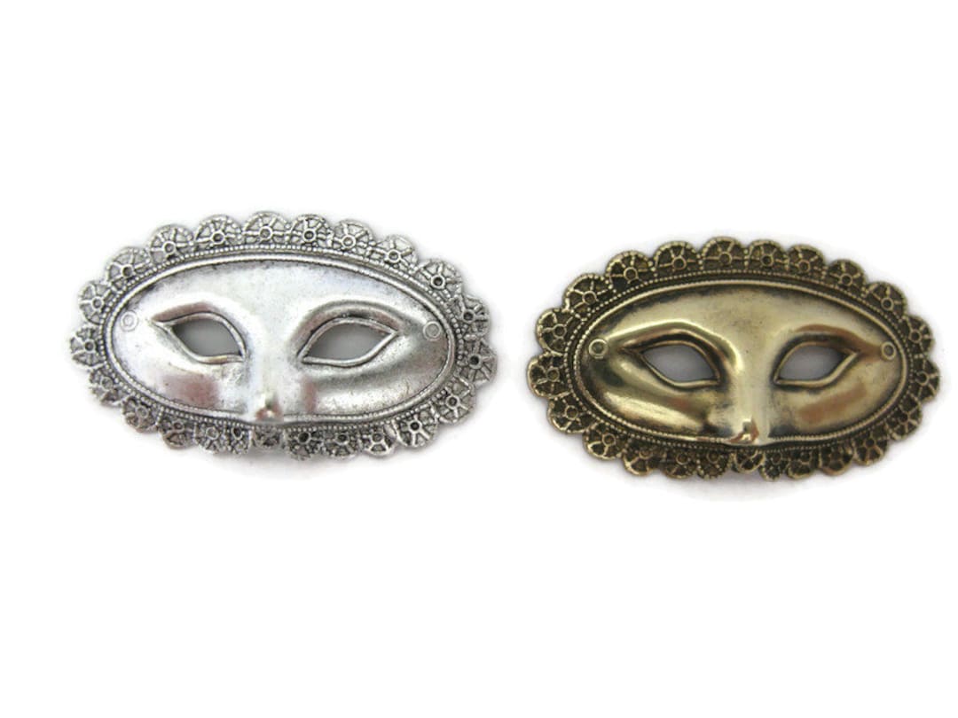 Brass Vintage Design Ruffled Mask , Made in the USA - Etsy