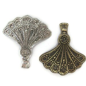 Brass Vintage Design Moroccan Fan (2 pieces) , Made in the USA