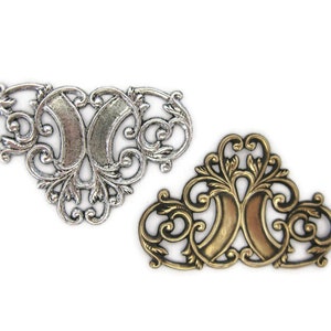 Brass Vintage Design Rococco Style Finding , Made in the USA