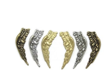 Brass Fallen Angel Wings Pair Left and Right , Made in the USA