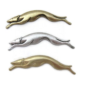 Brass Vintage Design Running Greyhound , Made in the USA