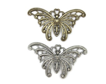 Brass Vintage Design Large Butterfly , Made in the USA