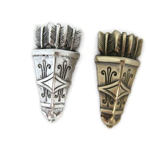 Brass Small Arrow Quiver (2 pieces) , Made in the USA