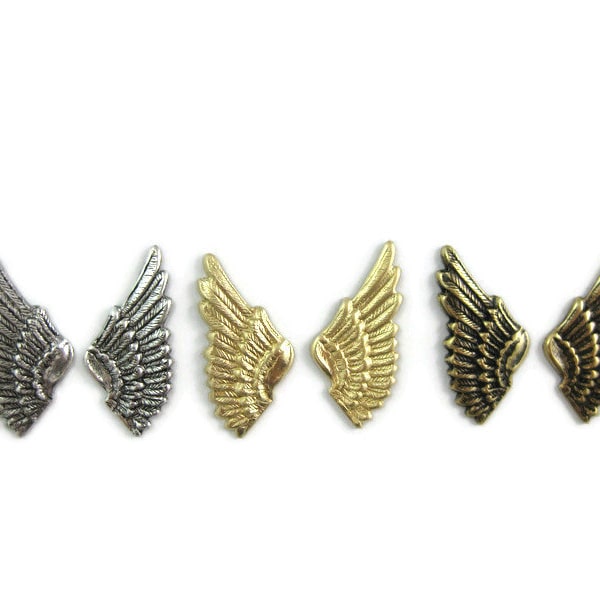 Brass Small Wings Pair Left and Right , Made in the USA