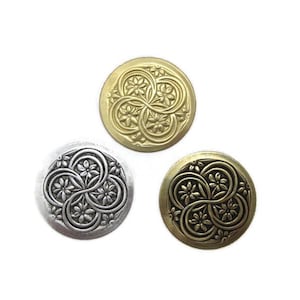 Brass Vintage Design Woven Medallion , Made in the USA