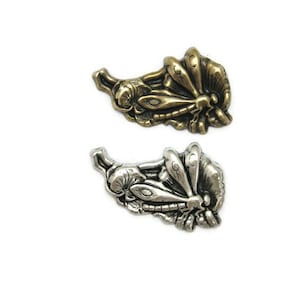 Brass Vintage Design Resting Dragonfly , Made in the USA