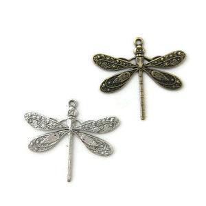 Brass Vintage Design Medium Dragonfly (2 pieces) , Made in the USA