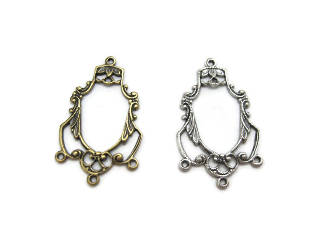 Brass Chandelier Earring Findings 2 Pieces , Made in the USA Etsy