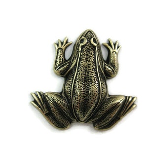 Brass Vintage Design Frog Stamping, Made in the USA