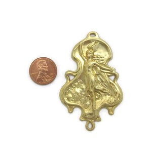 Brass Goddess Athena Plaque , Made in the USA image 4
