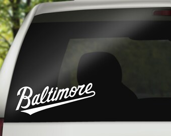 Baltimore Sticker, Baltimore Decal, Maryland Gifts, Maryland State, Gift, Laptop Sticker, Water Bottle Sticker, Vinyl Decal, Decal