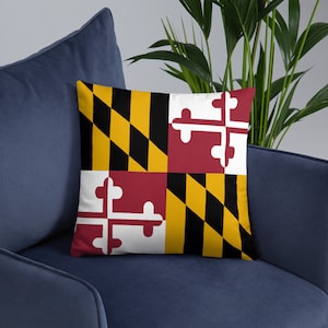Maryland Pillow, Maryland Gift Decor, Maryland Gifts, Home Decor, Maryland Decor