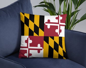 Maryland Pillow, Maryland Gift Decor, Maryland Gifts, Home Decor, Maryland Decor