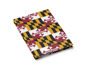 Maryland Journal, Blank Page Notebook, Maryland Gift, Stationary