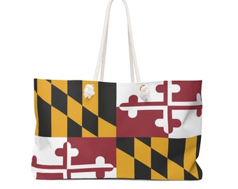 Maryland Flag Weekender Bag, Ocean City Gift