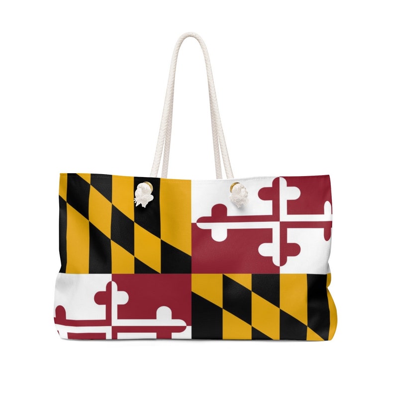 Maryland Weekender Bag, Maryland Bag, Maryland Gift, Maryland Flag