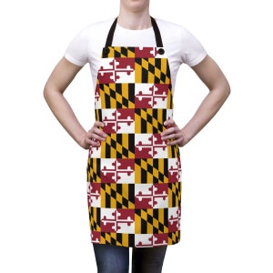 Maryland Apron, Maryland Kitchen, Maryland Cook, Maryland Gift, Maryland Smock