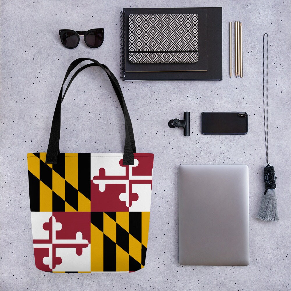 Maryland Beach Bag Maryland Tote Gift Maryland Flag Etsy
