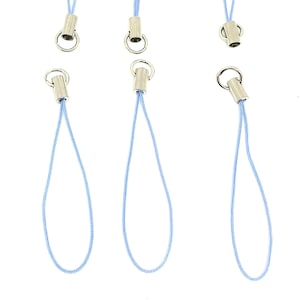 Pretty Blue Cell Phone Strap, Bulk Quantity, Wrist Lanyard, Wrist Strap for Mobile Phone