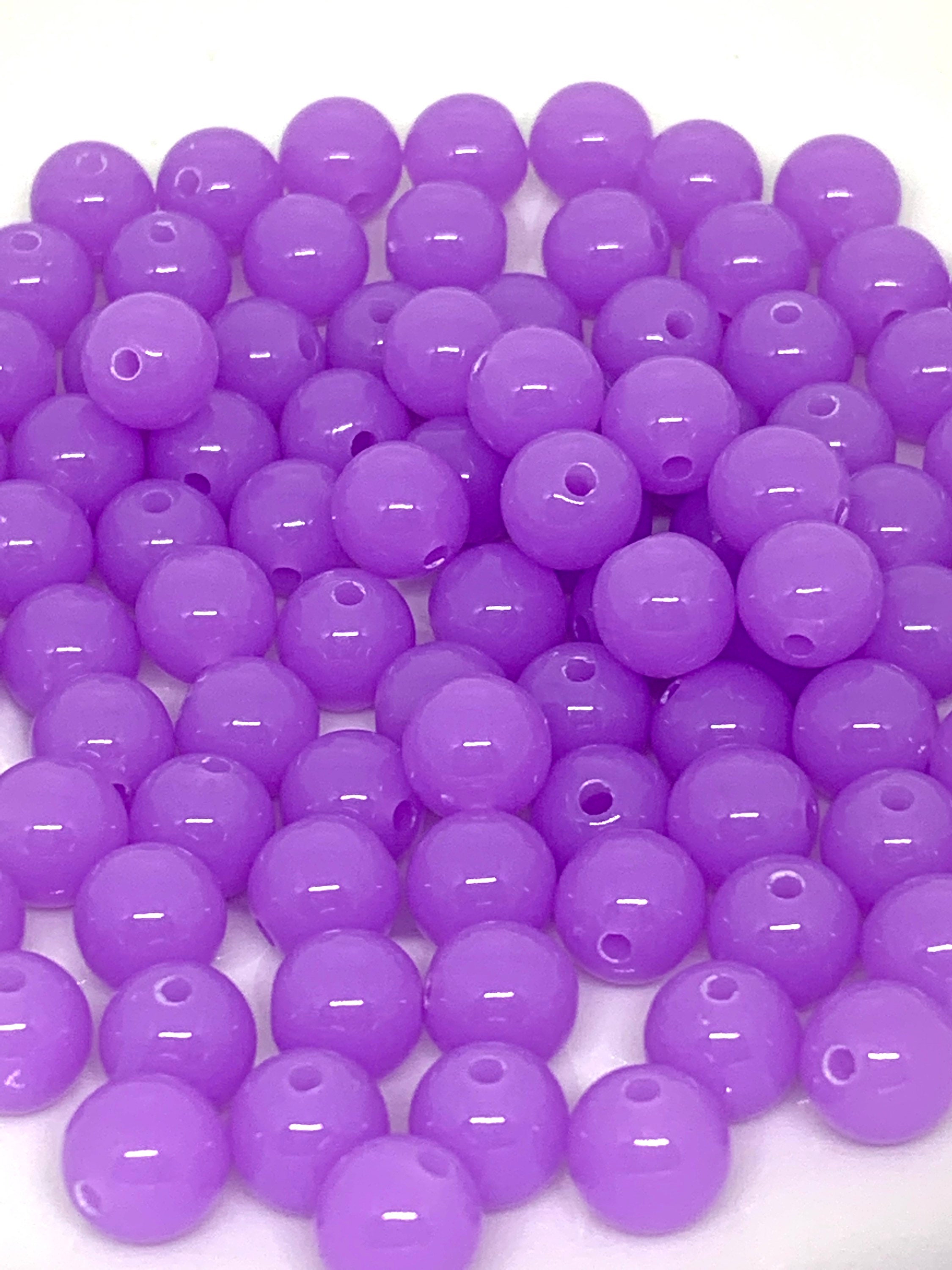 Initial Bracelet | Seed Bead Purple / Solid
