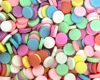 Rainbow Polymer Clay Sprinkles, Polymer Clay Confetti, Fake Sprinkles for Slime, Slime Add-Ins, Nail Art, Decoden