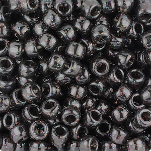 Black Confetti Beads! Birthday Celebration Beads, Cute Kandi Beads, Special Beads, Pony Beads