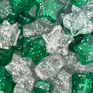 St Patrick Day Beads for Jewelry Making, Green Beads