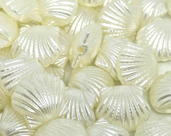 Perles de sirène crème 13 mm, fournitures de bijoux océan kawaii