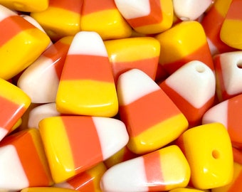 Cute Halloween Candy Corn Beads