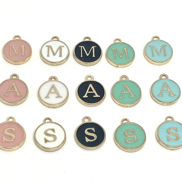 Custom Letters, Pick Your Letters, Initial Jewelry, Letters, Alphabet, Type Writer Style Charm, Pendant