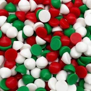 Fake Christmas Themed Chocolate Chips, Fake Sprinkles for Slime, Slime Mixers, Toppings, Fake Food, Bake Supplies, Add-Ins